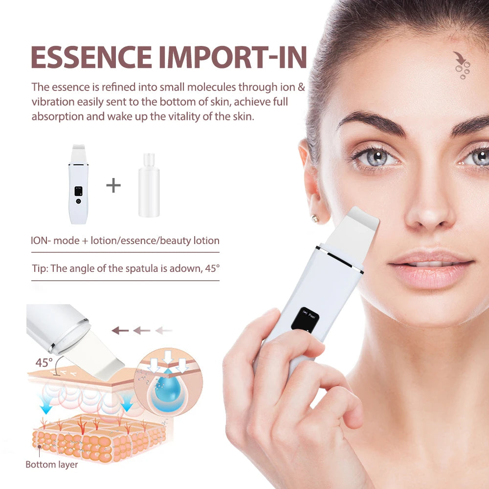 Ultrasonic Skin Scrubber (White)
