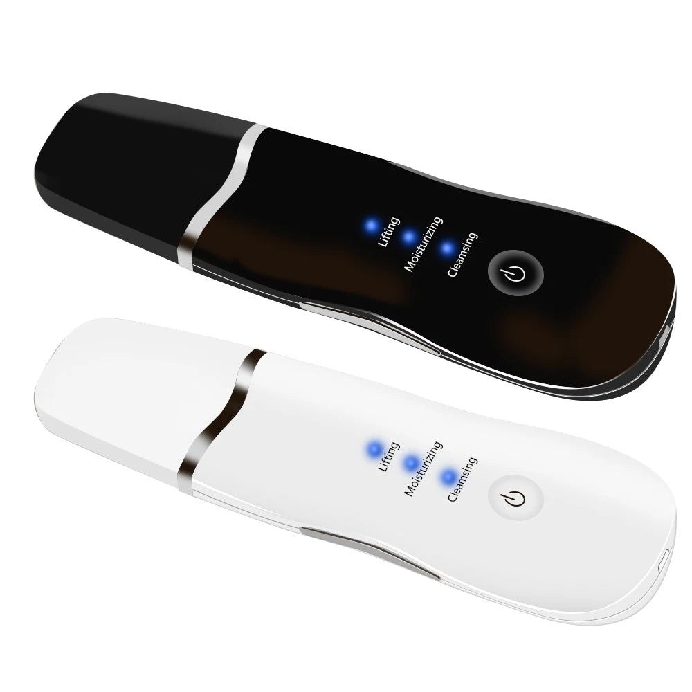 Ultrasonic Skin Scrubber (Black & White)