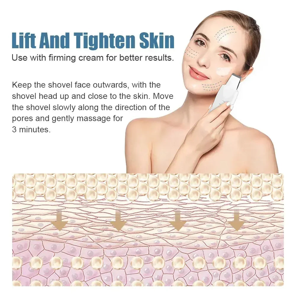 Deep Vibrate Skin Scrubber (Milky White, Black)