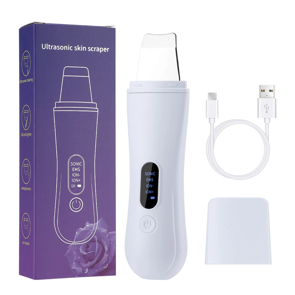 Ultrasonic Skin Scrubber (White)