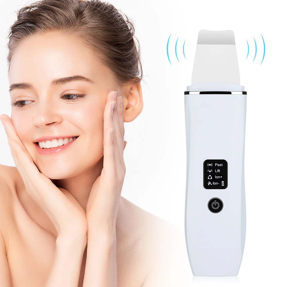 Ultrasonic Skin Scrubber (White)