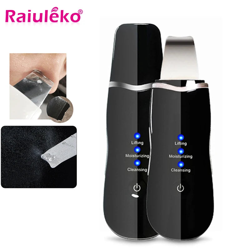 Ultrasonic Skin Scrubber (Black & White)
