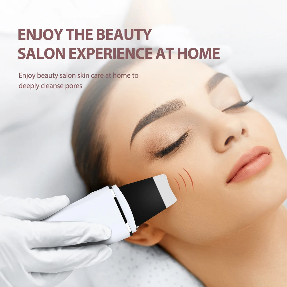 Ultrasonic Skin Scrubber (White)