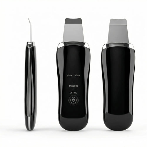 Electric Ultrasonic Skin Scrubber Face Spatula Home Ultrasonic Skin Scrubber Facial Cleaner Handheld Mini Derma Galvanica Tightening Face Scrubber Machine Skin Scrubber USB Ultrasonic