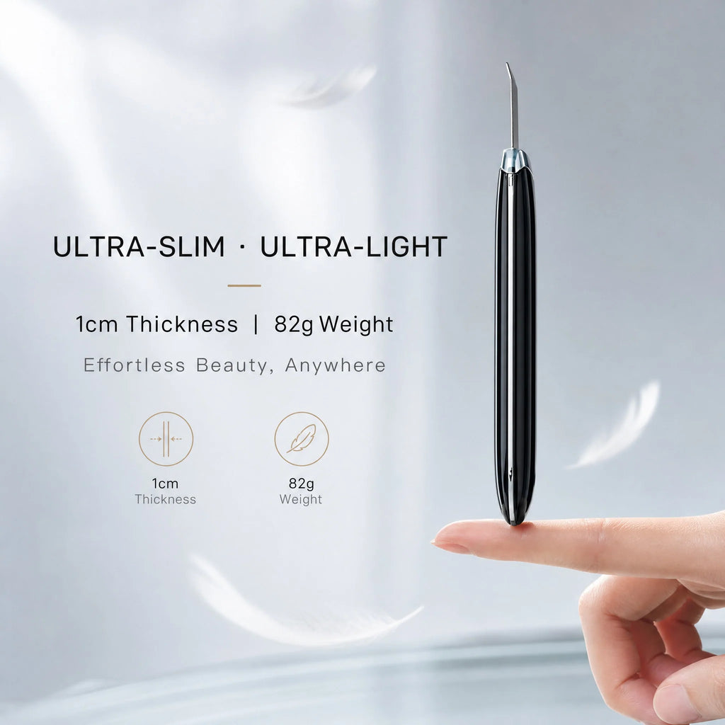 Electric Ultrasonic Skin Scrubber Face Spatula Home Ultrasonic Skin Scrubber Facial Cleaner Handheld Mini Derma Galvanica Tightening Face Scrubber Machine Skin Scrubber USB Ultrasonic